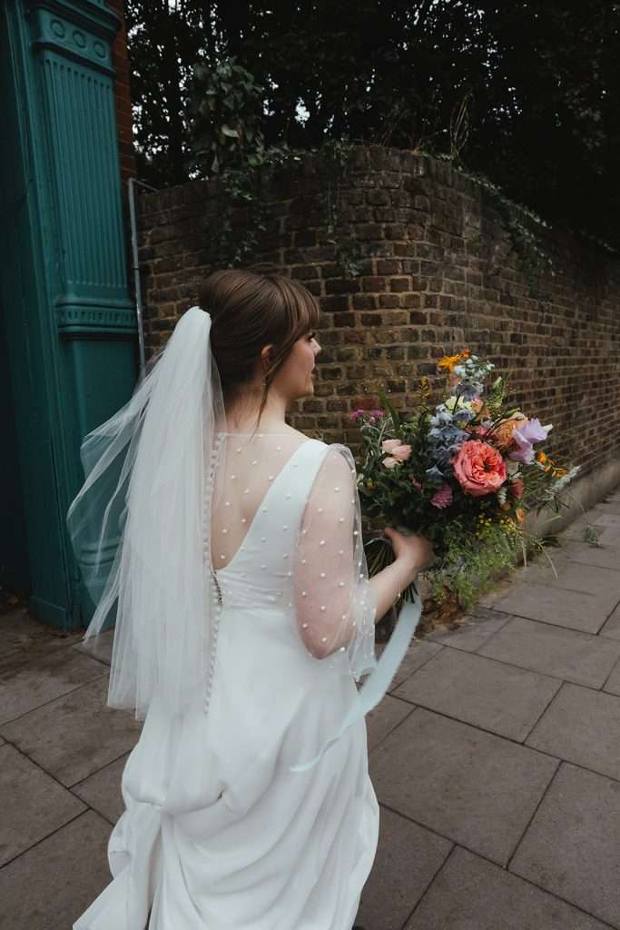 Rachel and Alex sharing a quiet moment at Abney Park.